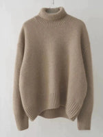 Luxurious 100% Cashmere Turtleneck Sweater for Women