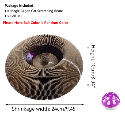 Magic Foldable Cat Scratcher & Bed - Interactive & Durable Pet Toy