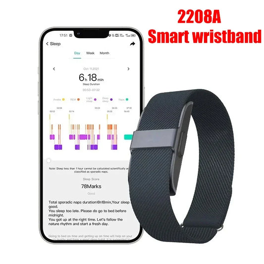 2208A Smart Fitness Bracelet – Heart Rate, Blood Pressure & Activity Tracker