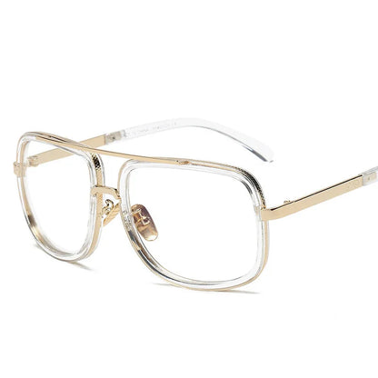 Men’s Vintage Pilot Sunglasses UV400 Gradient Brown Driving Glasses
