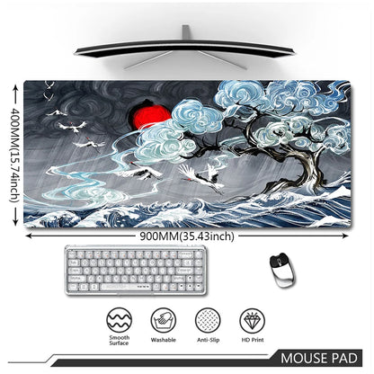 Premium Chinese-Style Gaming Mouse Pad