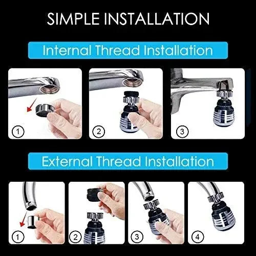 2 Modes Rotatable Faucet Extender - Water-Saving Kitchen Gadget