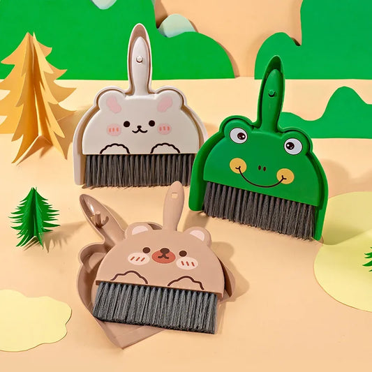 Mini Broom and Dustpan Set for Tabletop Desk and Household Cleaning