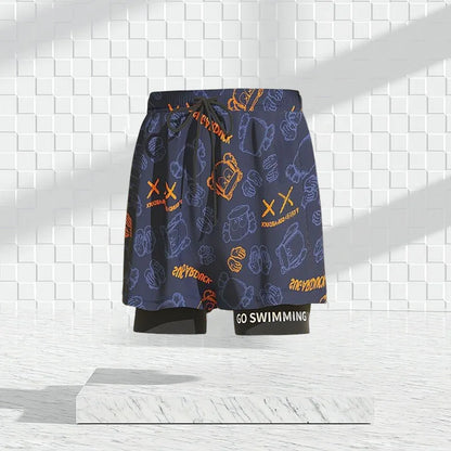 Men’s Quick Dry Swim Trunks with Liner for Beach & Poolwear