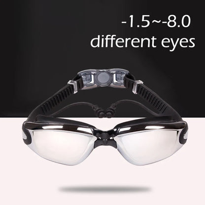 Anti-Fog Myopia Swimming Goggles HD Silicone Eyewear for Adults