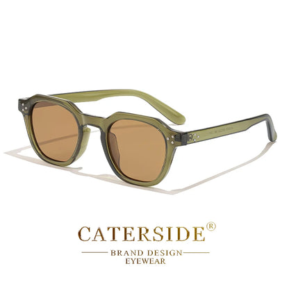 Retro Polarized Sunglasses for Men and Women with Ultralight TR90 Frame