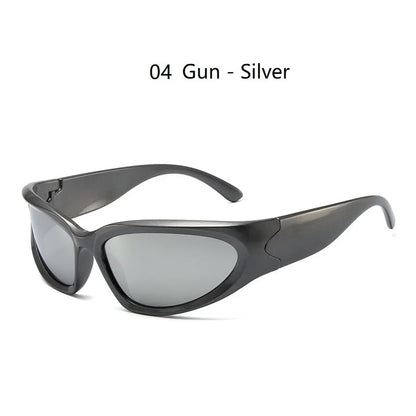 Y2K Punk Sports Sunglasses for Men and Women UV400 Vintage Eyewear