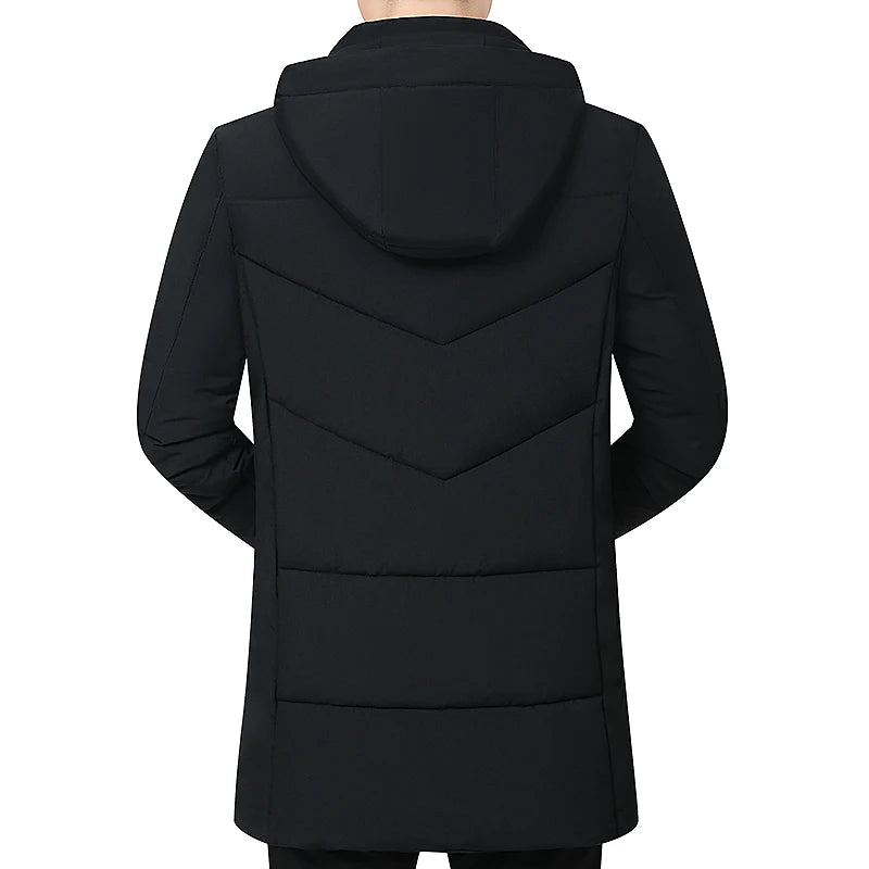 Men's Hooded Winter Down Cotton Coat - Warm & Stylish