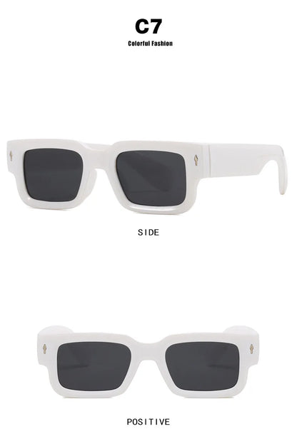 LNFCXI Retro Men Square Sunglasses