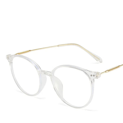 Unisex Round Anti-Blue Light Glasses – Computer Frame
