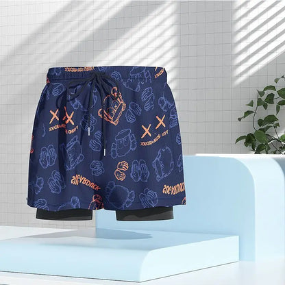 Men’s Quick Dry Swim Trunks with Liner for Beach & Poolwear