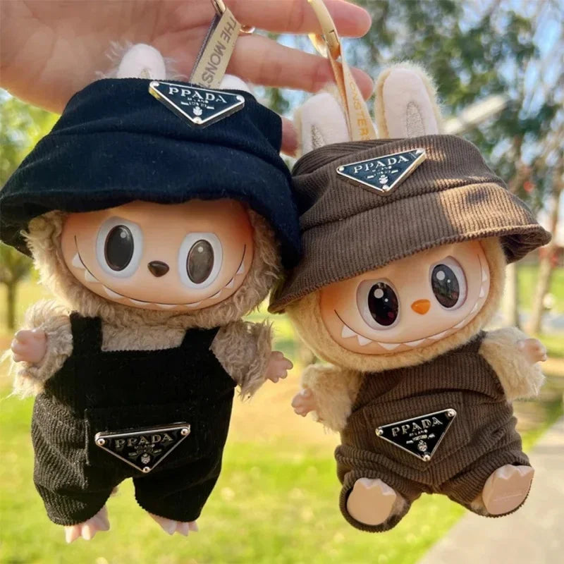 Labubu Corduroy Mini Doll Clothing Set – Cute Vinyl Doll Accessories