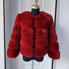 Women's High-Quality Faux Fox Fur Coat