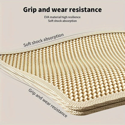 Large Waterproof Cat Litter Mat with Double Layer Honeycomb Design