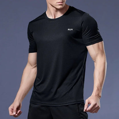 Summer Ice Silk Quick Dry Men's T-Shirt