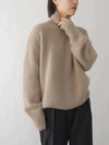 Luxurious 100% Cashmere Turtleneck Sweater for Women