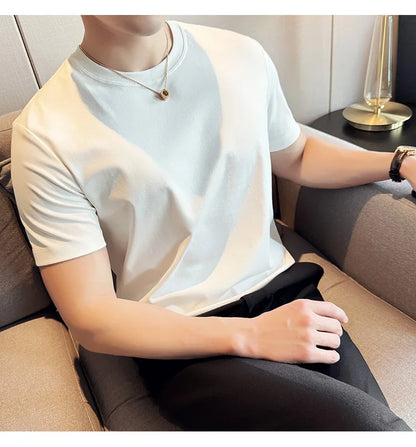 Men's Summer Ice Silk Cotton T-Shirt