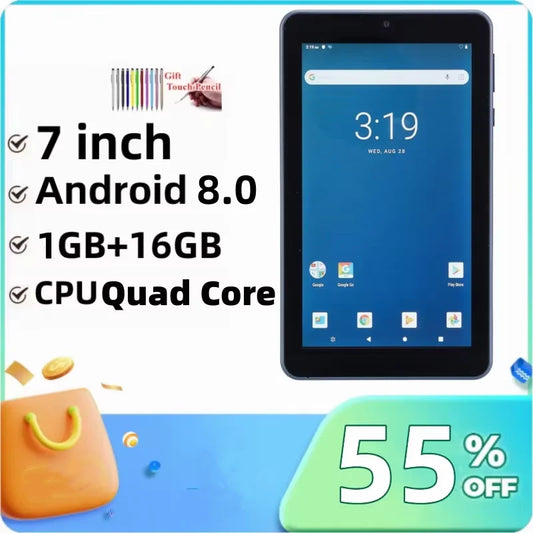 7-Inch DTM7 Kids Tablet - Android 8.0, 1GB RAM, 16GB Storage
