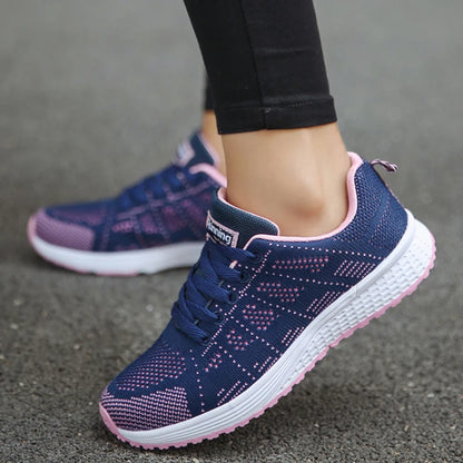 Stylish Women's Platform Sneakers – Breathable & Trendy