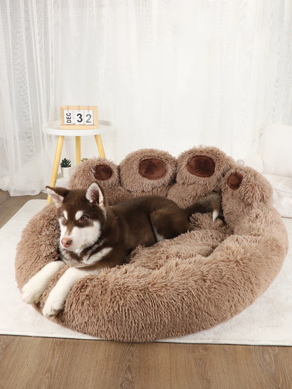 Fluffy Plush Dog Bed – Soft & Cozy Cushion for Large & Small Pets