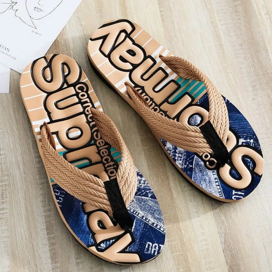 Men’s Anti-Skid Summer Sliders – Lightweight Beach & Casual Slides