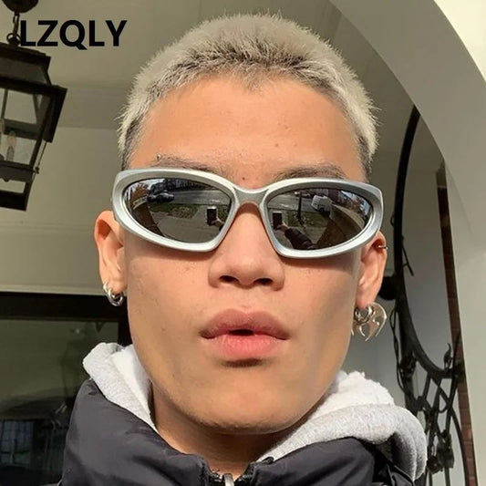 Y2K Punk Sports Sunglasses for Men and Women UV400 Vintage Eyewear