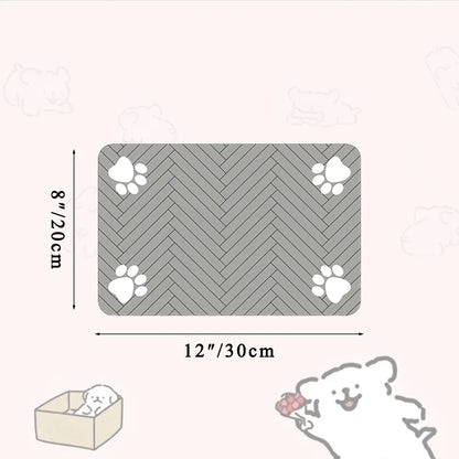 Waterproof Pet Food Mat for Dogs and Cats with Non-Slip Backing
