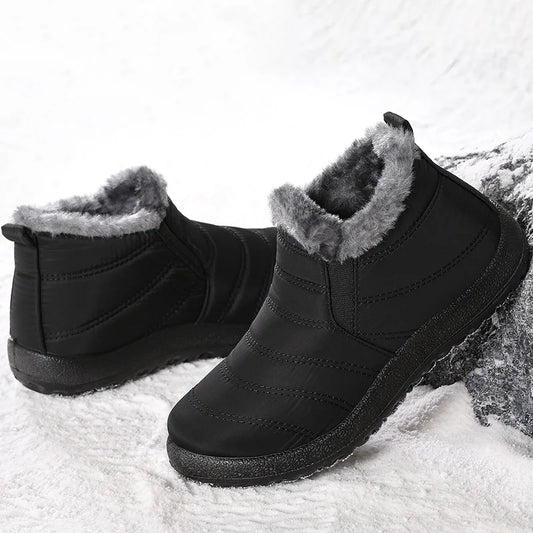 Warm Slip-On Winter Combat Snow Boots
