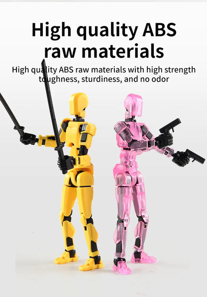 DIY Luminous T13 Multi-Jointed Movable Robot & Dog Action Figures