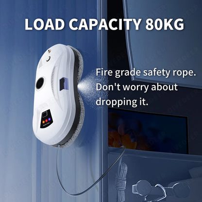 Automatic Window Cleaning Robot with Water Spray for High-Rise Glass