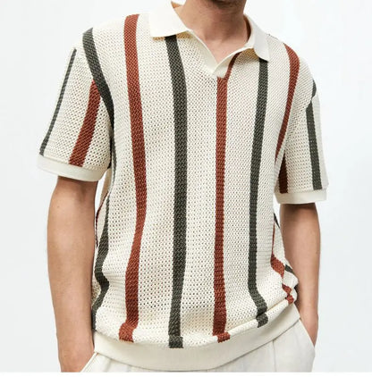 Summer Hollow Knitted Shirt