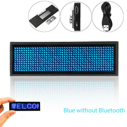 Bluetooth LED Name Badge – Programmable Scrolling Message Display