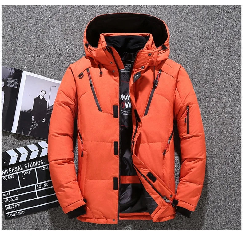 Winter Fashion Thicken Men Parkas Coats with Hood