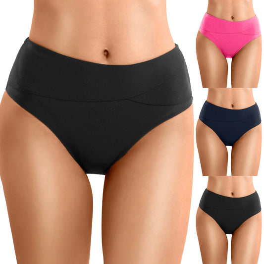 High Waist Bikini Bottoms for Women Summer Swim Shorts Beachwear