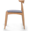 Francie Fabric Dining Chairs with Oak Finish