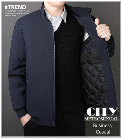 Plus Size Plush Thick Coat with Stand Collar