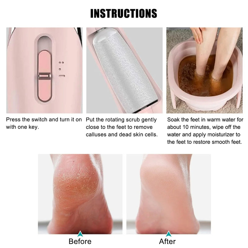 Rechargeable Electric Callus Remover for Smooth, Soft Feet