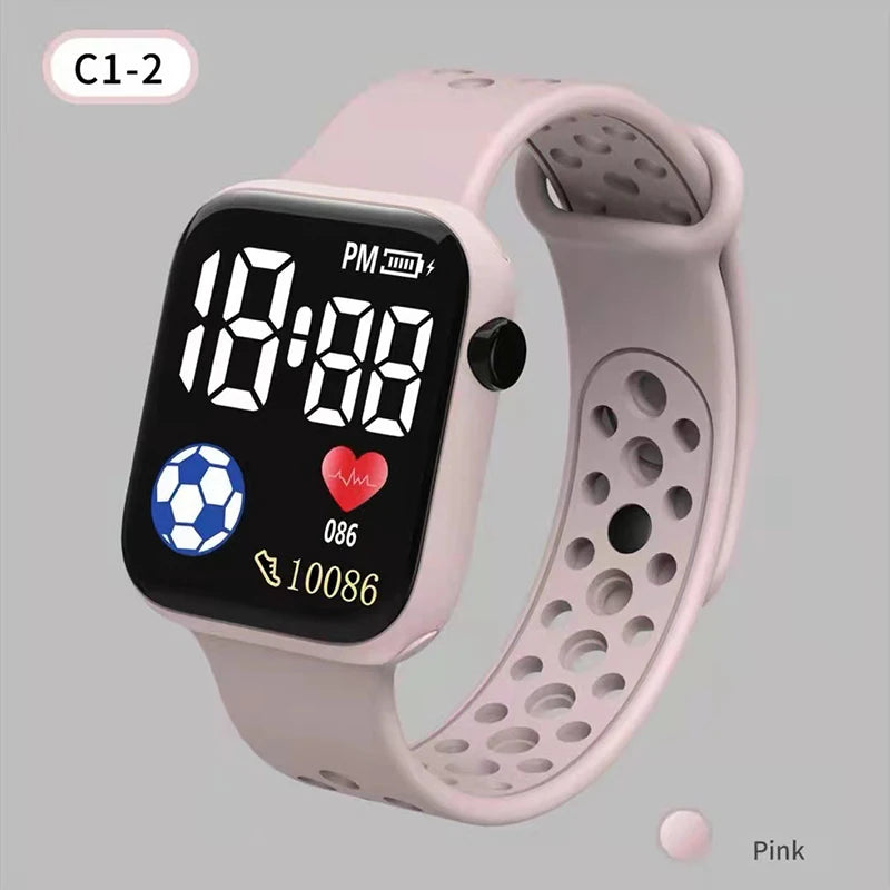 Kids' Waterproof LED Digital Watch