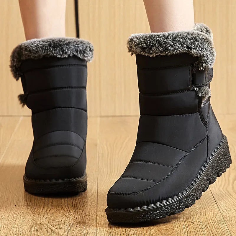 Stylish Women's Winter Boots - Waterproof, Warm