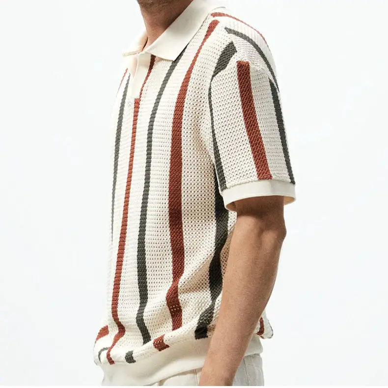 Summer Hollow Knitted Shirt
