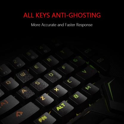 Ergonomic One-Handed RGB Gaming Keyboard – 35-Key USB Wired Mini Keypad