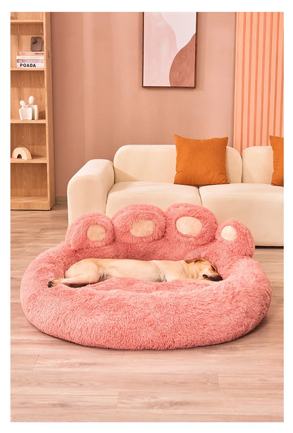 Fluffy Plush Dog Bed – Soft & Cozy Cushion for Large & Small Pets