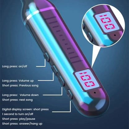 Wireless Neck Strap Headset 5.3 – LED Display Stereo Gaming & Sports Earbuds