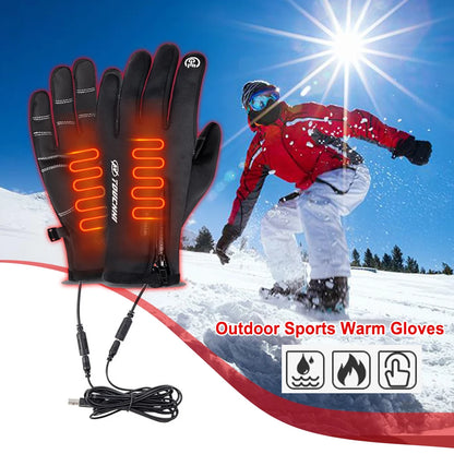 Windproof Rechargeable Touch Screen Winter Gloves