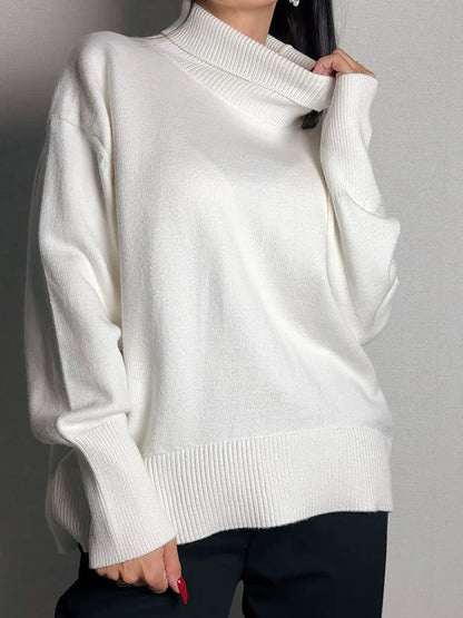 Oversized Turtleneck Sweater for Women