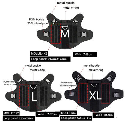 K9 Tactical Military Dog Vest and Leash Set