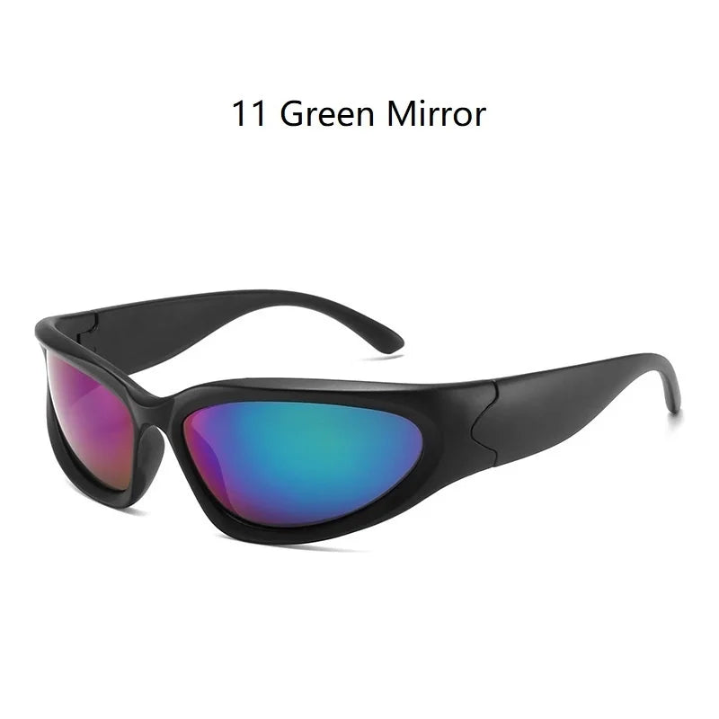 Y2K Punk Sports Sunglasses for Men and Women UV400 Vintage Eyewear