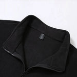 Men's Solid Color Polar Fleece Jacket