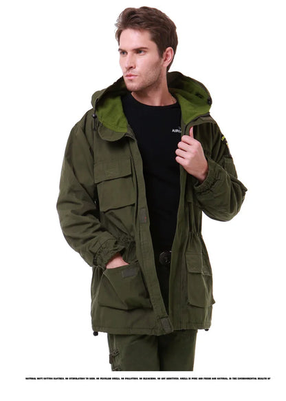 US Military Fleece Tactical Windbreaker Jacket