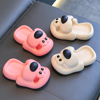 Cartoon Puppy Kids Non-Slip Indoor Slippers
